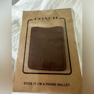 NWT Authentic Coach Stick It Phone Wallet